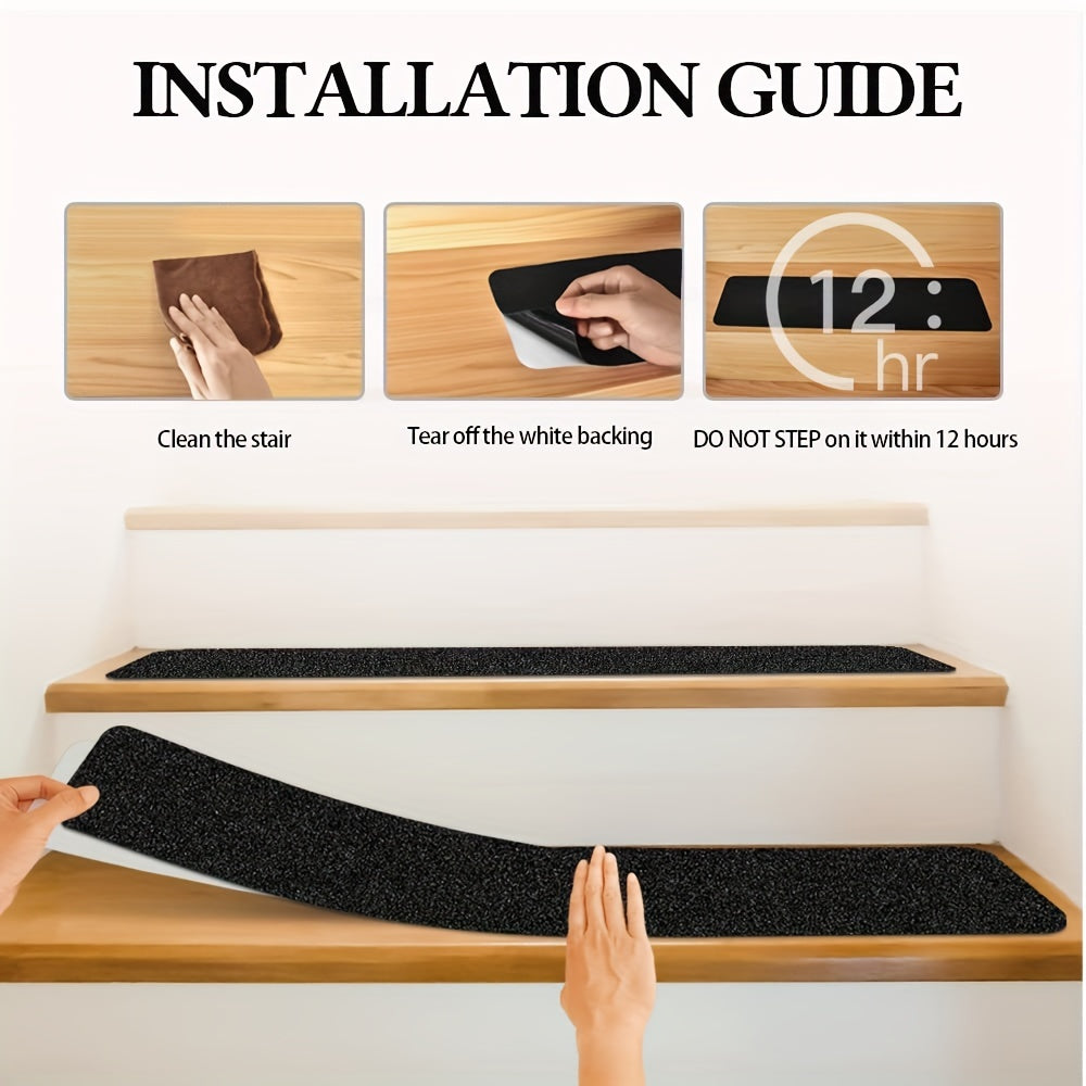 Anti-Slip Stair Tread Strips (10-Pack)