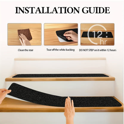 Anti-Slip Stair Tread Strips (10-Pack)