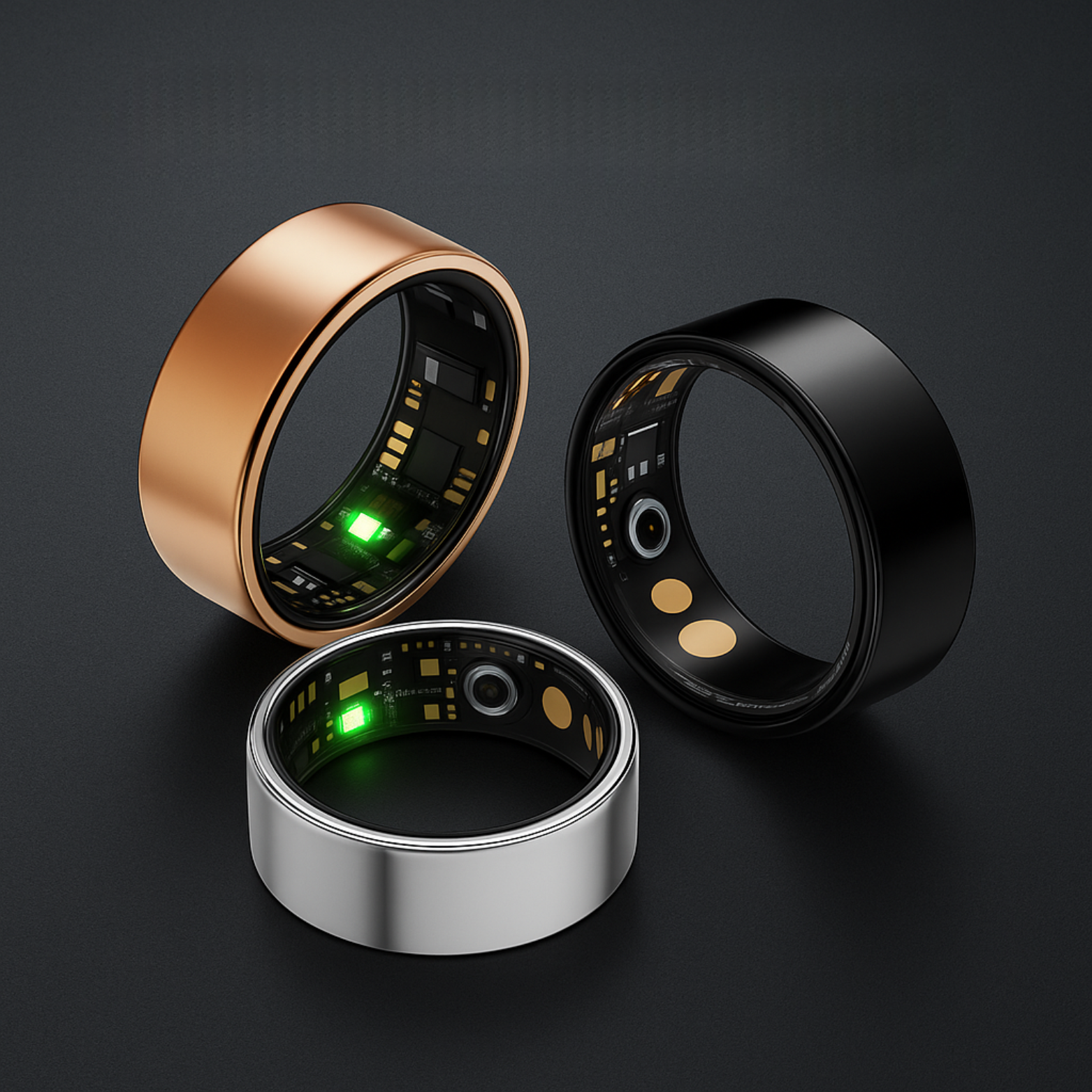 Slimme fitnessring - tracker voor activiteit, slaap en welzijn