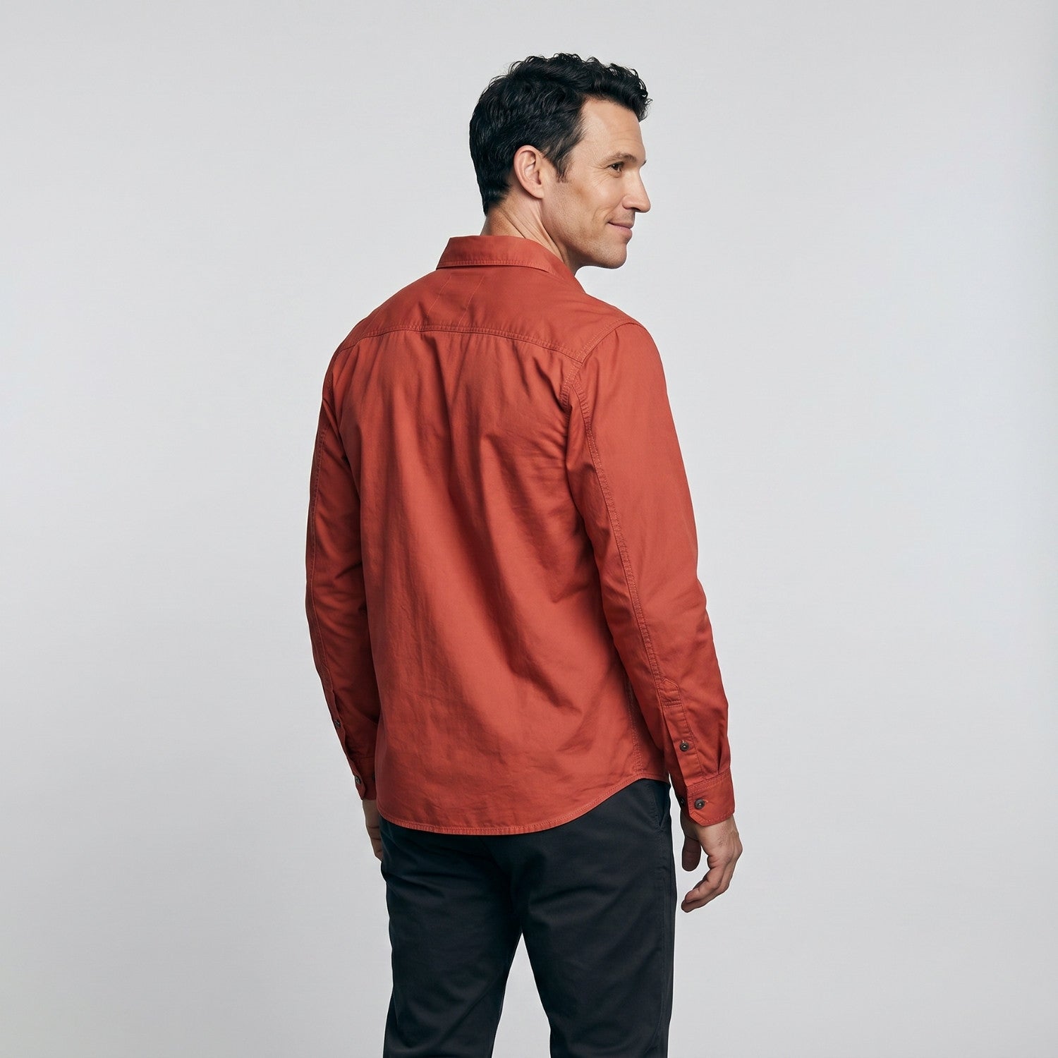 Men’s Lightweight Long-Sleeve Outdoor Shirt – Durable Cotton-Blend Top