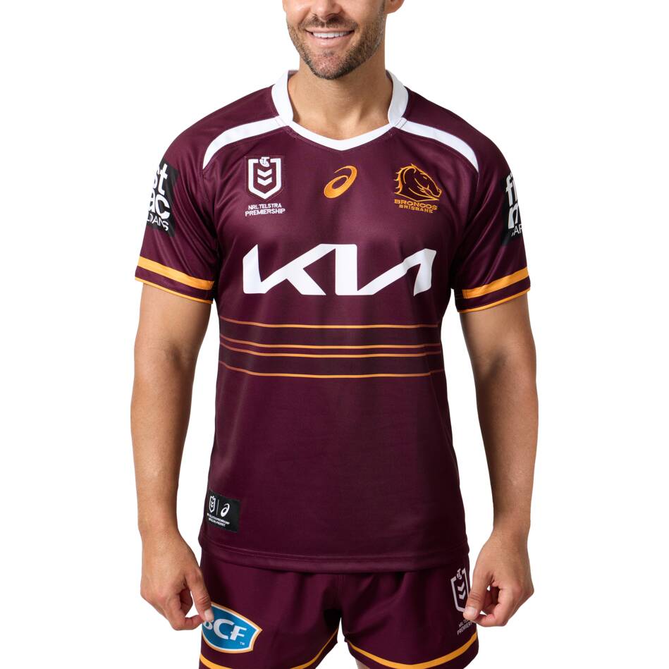 Maillot domicile Brisbane Broncos 2025