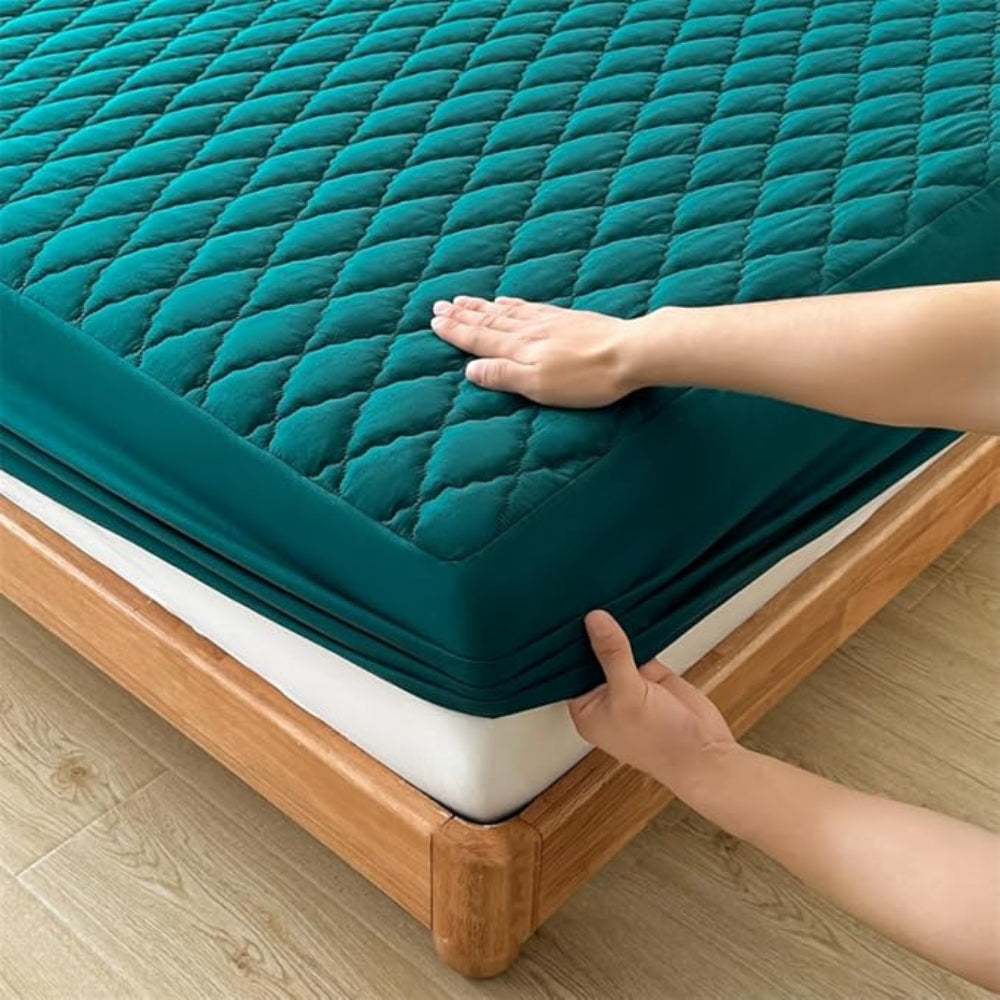Premium Waterproof Fitted Sheet Set - Soft, Breathable & Durable