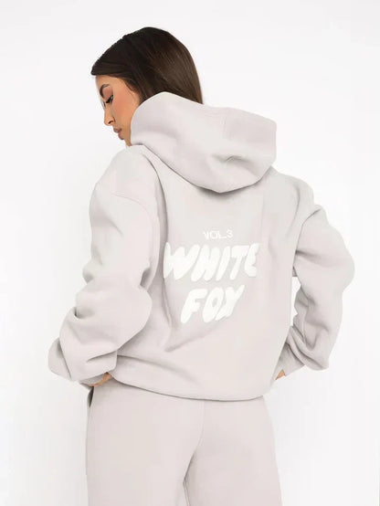 Women's Lounge Set | Pink Cotton Blend Hoodie and Joggers