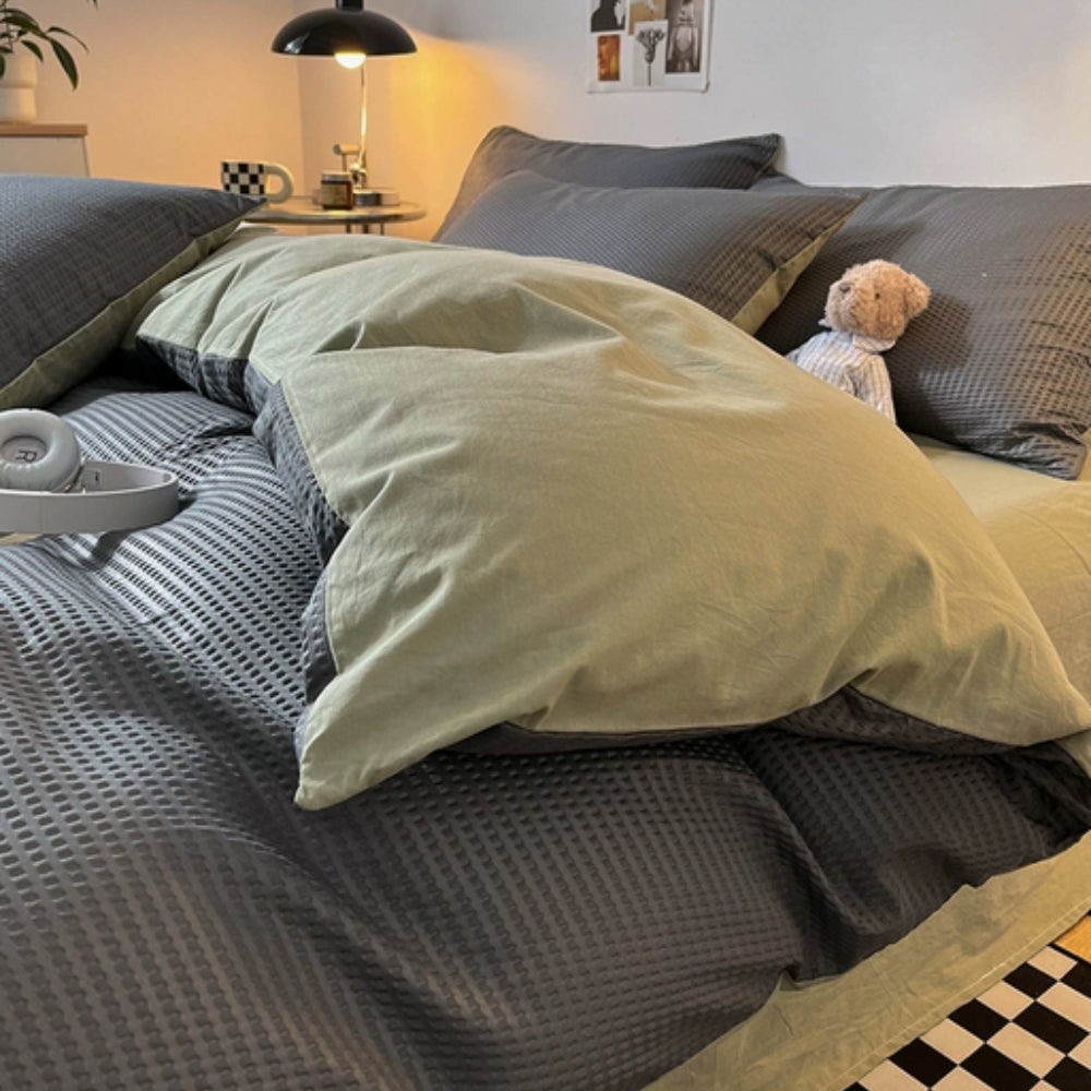 Beaumont Ultra-Soft Waffle Quilt Set - 3 Piece Bedding Set for Cozy Comfort