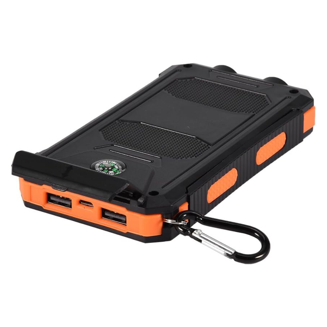 20,000mAh Solar Power Bank – Portable USB Charger for Hiking & Camping