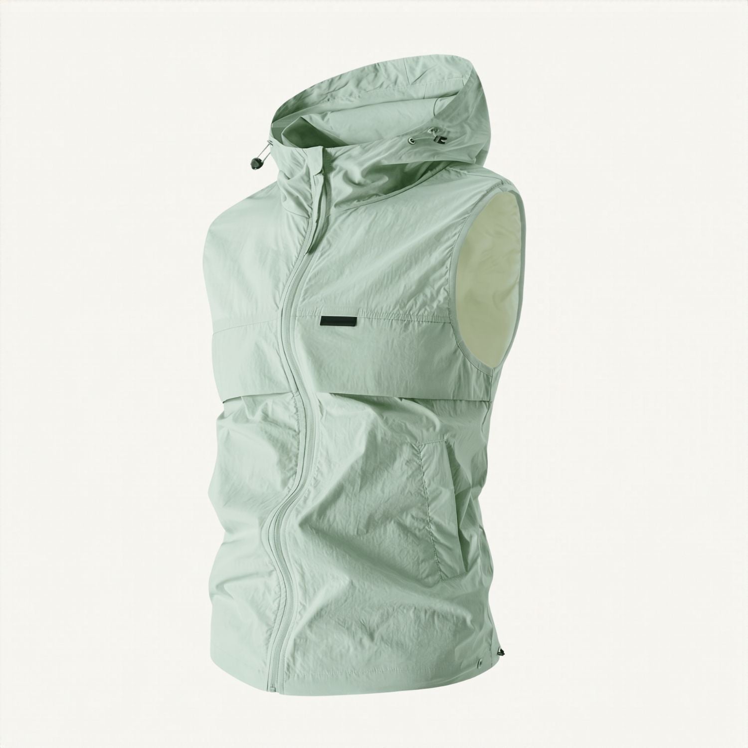 Men’s Hooded Gilet – Lightweight Windproof Vest for Fishing & Hiking