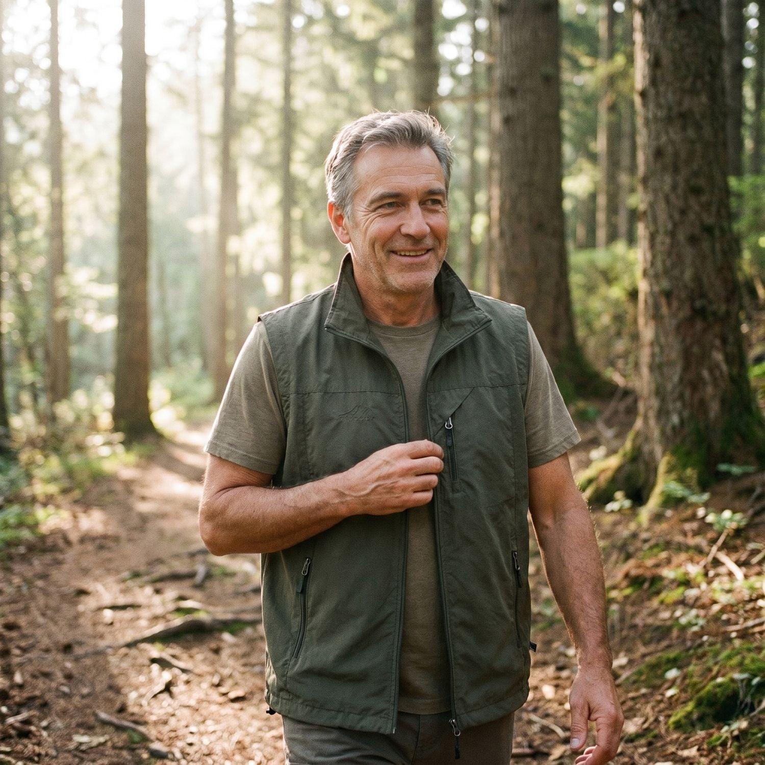 Lightweight Hiking Gilet – Breathable Multi-Pocket Outdoor Vest