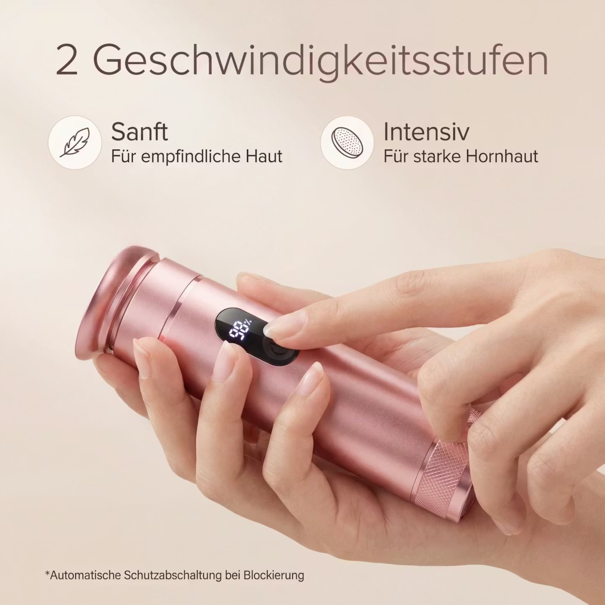 Elektrische eeltverwijderaar voor voeten - oplaadbaar pedicurehulpmiddel met verwisselbare opzetstukken