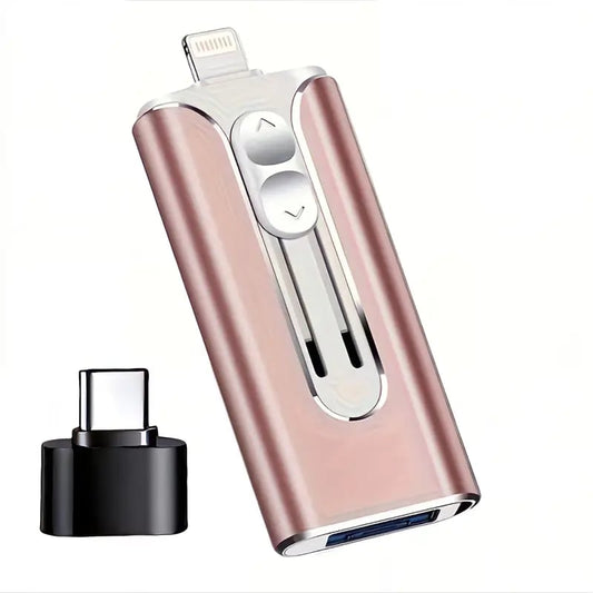 4-In-1 USB Flash Drive | Quick Phone File Backup