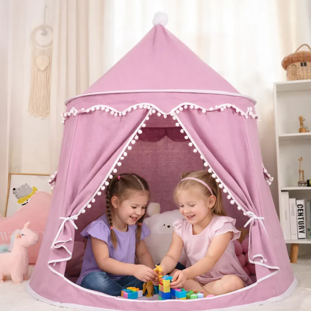 Kids Canvas Play Teepee – DreamHaven Indoor Imaginative Play Tent
