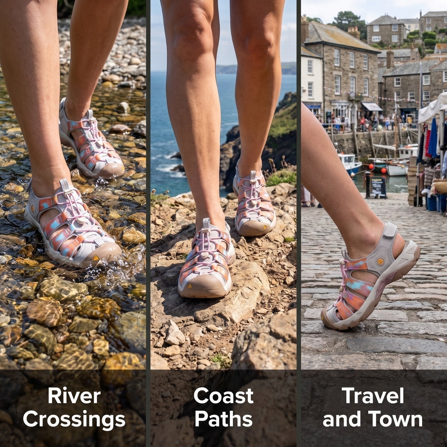 Women’s Closed-Toe Walking Sandals – Hiking & Water Shoes