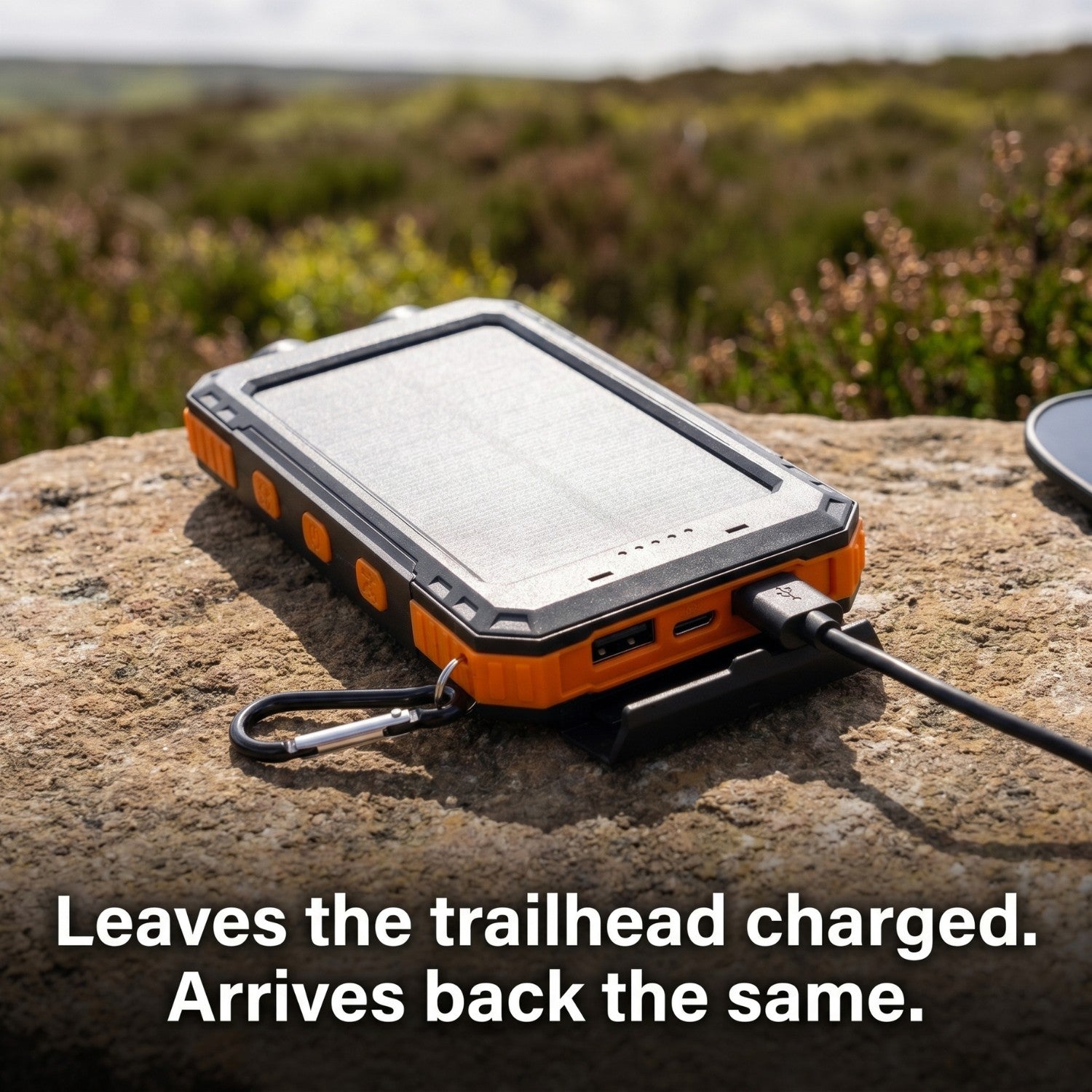 20,000mAh Solar Power Bank – Portable USB Charger for Hiking & Camping