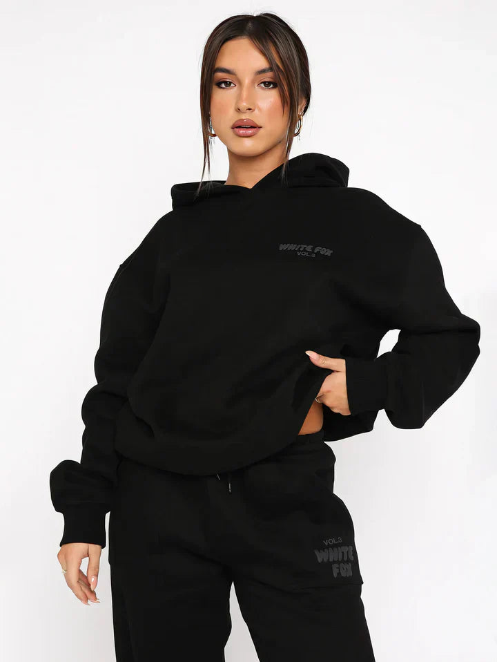 Women's Lounge Set | Pink Cotton Blend Hoodie and Joggers