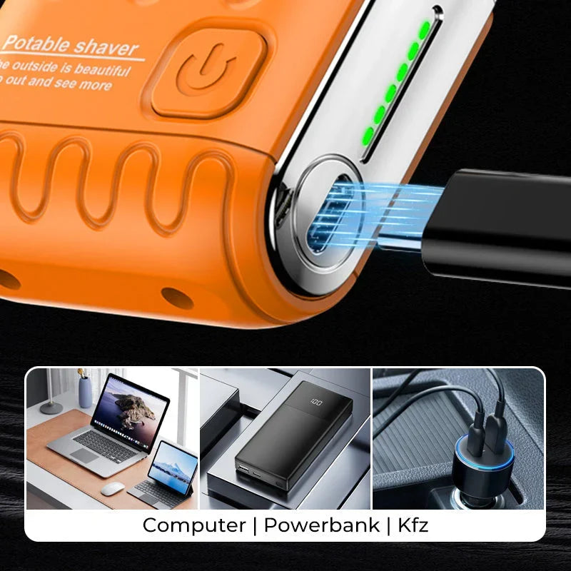 Portable Mini Electric Shaver - Compact Rechargeable Travel Razor