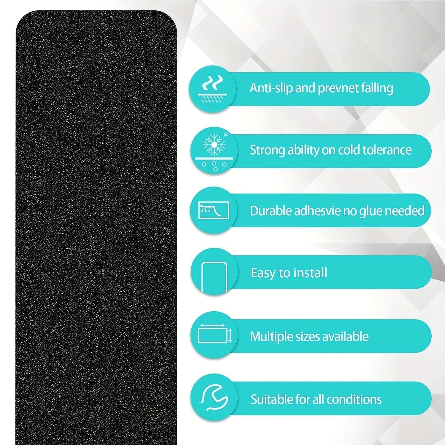 Anti-Slip Stair Tread Strips (10-Pack)