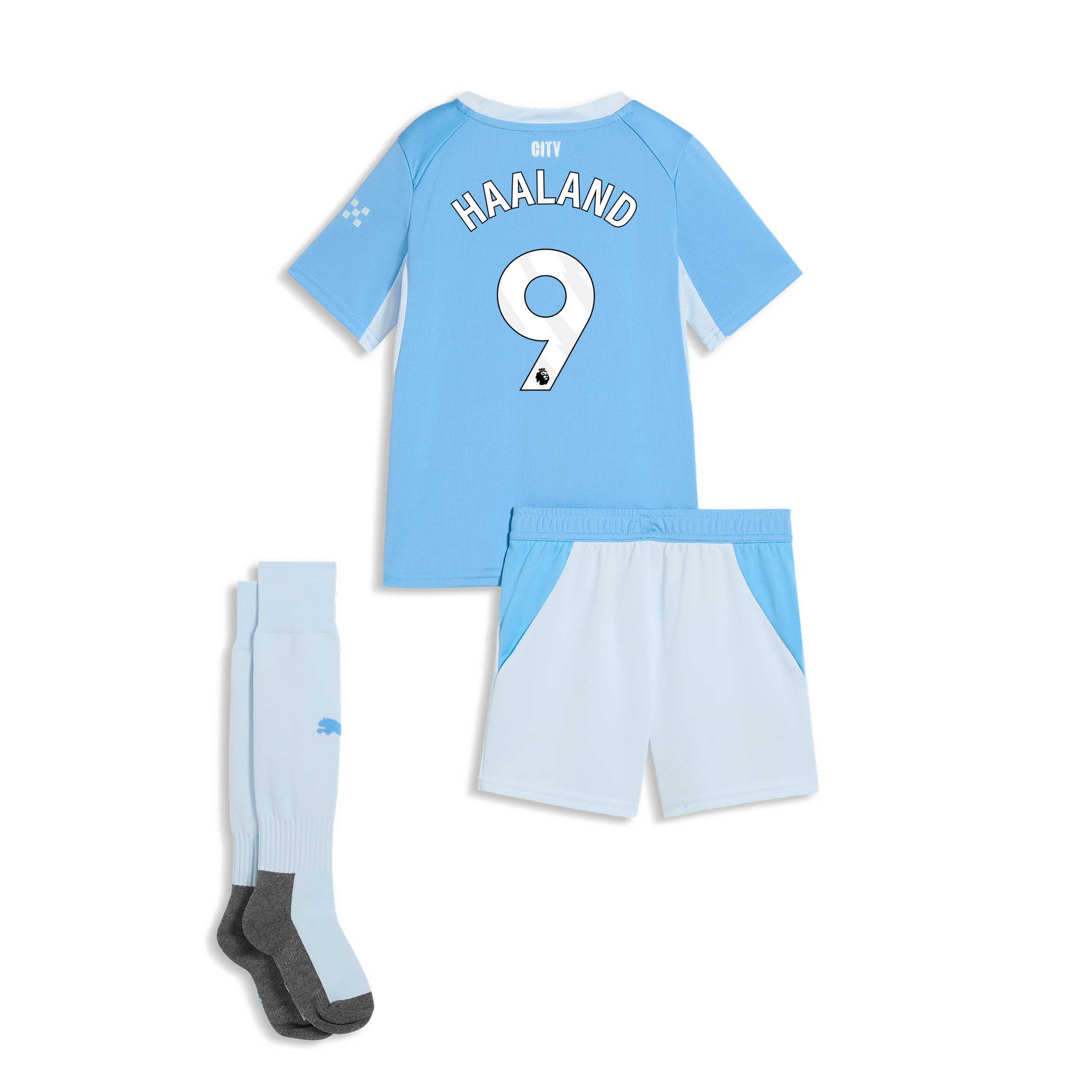Man City 2026/27 Haaland 9 Kids Home Kit