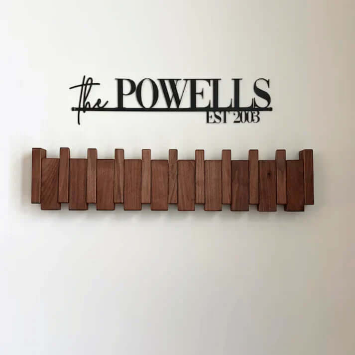 Piano Wall Coat Rack | Solid Wood Design