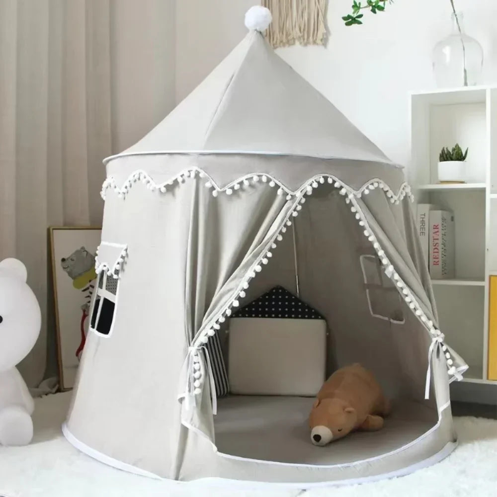 Kids Canvas Play Teepee – DreamHaven Indoor Imaginative Play Tent