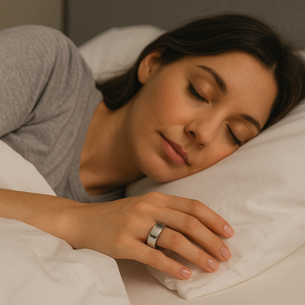 Slimme fitnessring - tracker voor activiteit, slaap en welzijn
