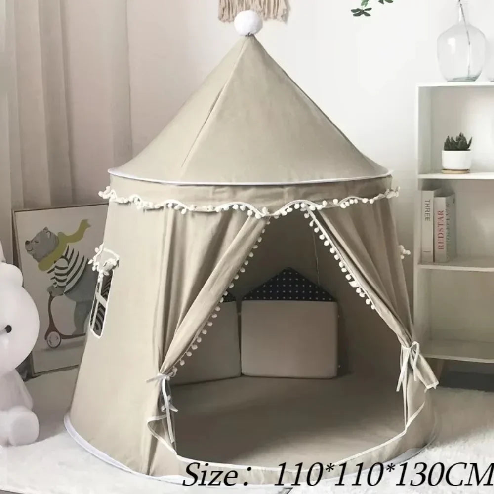 Kids Canvas Play Teepee – DreamHaven Indoor Imaginative Play Tent