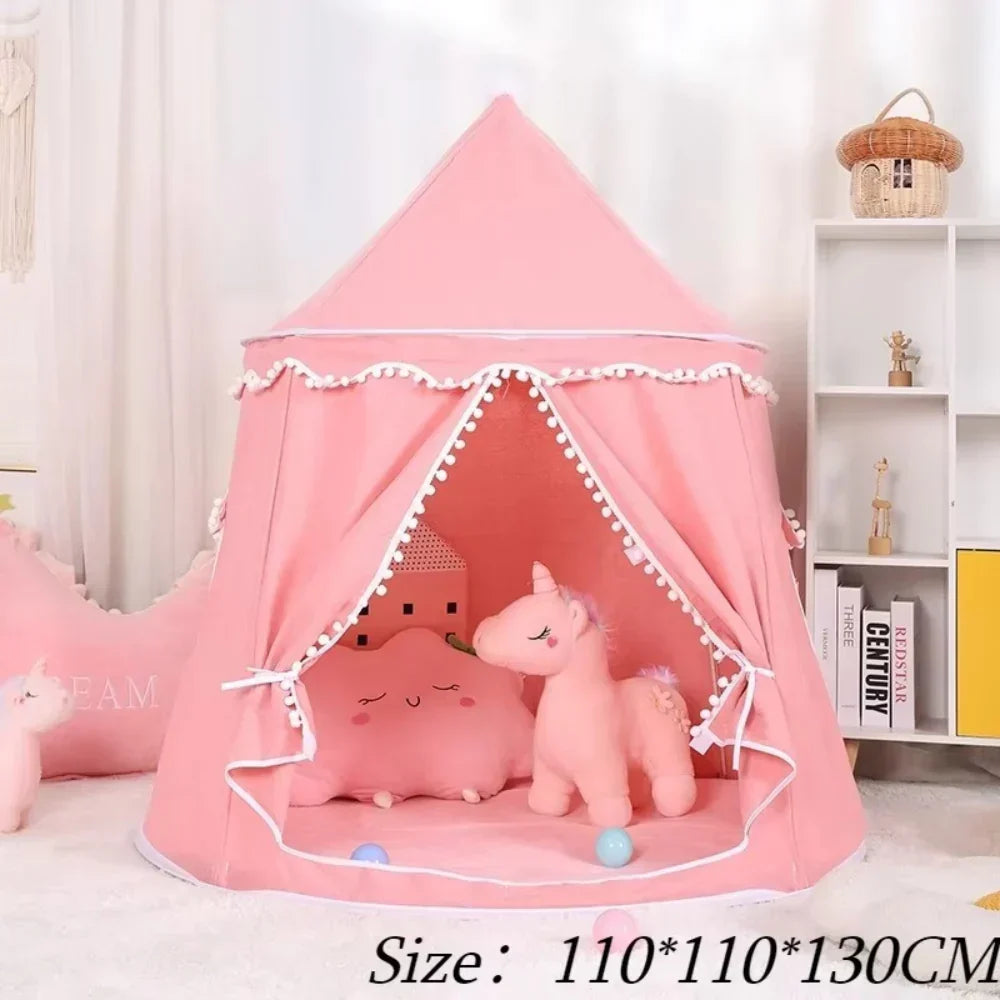 Kids Canvas Play Teepee – DreamHaven Indoor Imaginative Play Tent