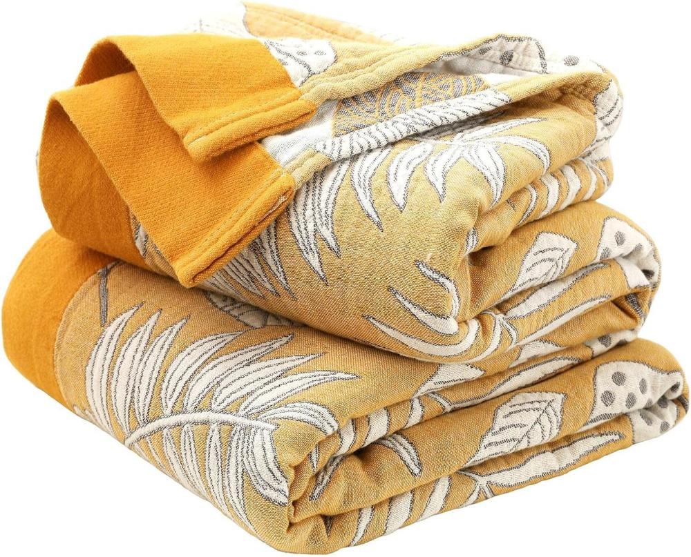 Soft Leafy Summer Blanket for Cozy Warmth and Lightweight Comfort
