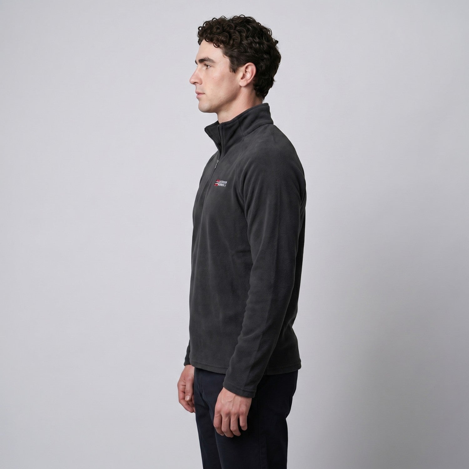 Men’s Quarter-Zip Fleece Pullover – Lightweight Hiking & Camping Mid-Layer