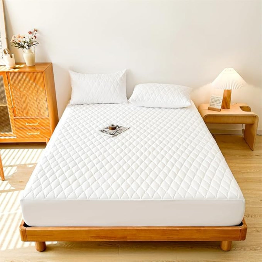 Premium Waterproof Fitted Sheet Set - Soft, Breathable & Durable