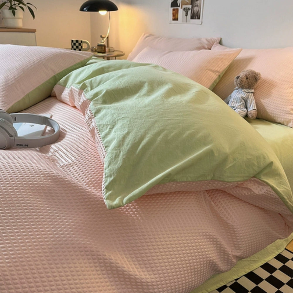 Beaumont Ultra-Soft Waffle Quilt Set - 3 Piece Bedding Set for Cozy Comfort