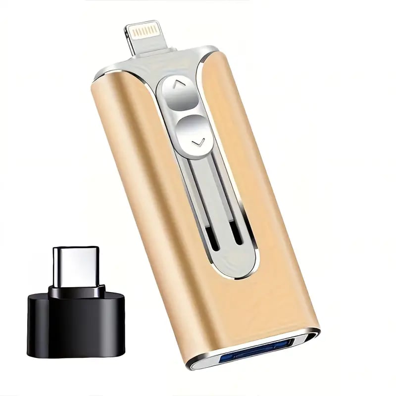 4-In-1 USB Flash Drive | Quick Phone File Backup