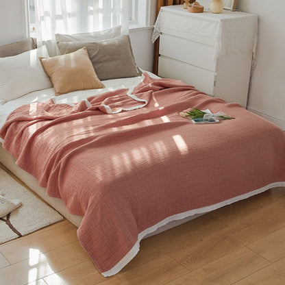 Soft Multi-Layer Muslin Cotton Baby Blanket for Nursery & Strollers