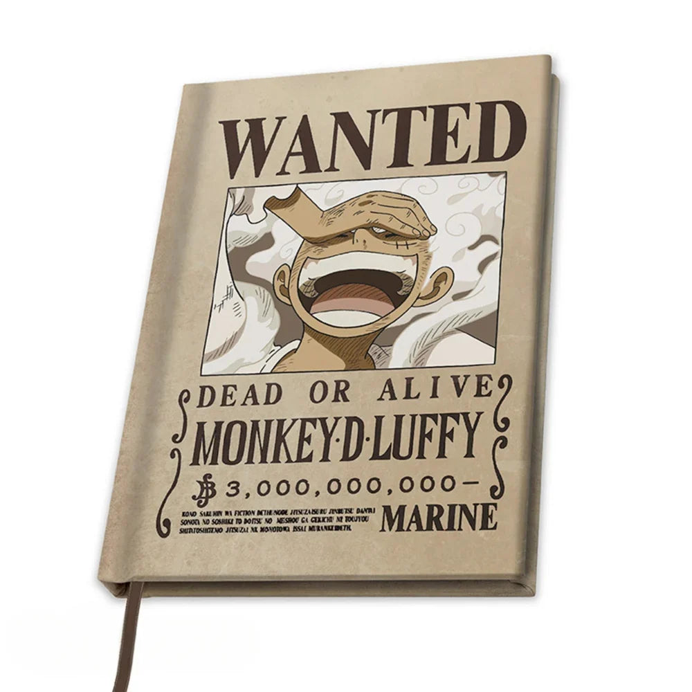 One Piece Luffy Wano Wanted A5-notitieboek - 180 gelinieerde pagina's