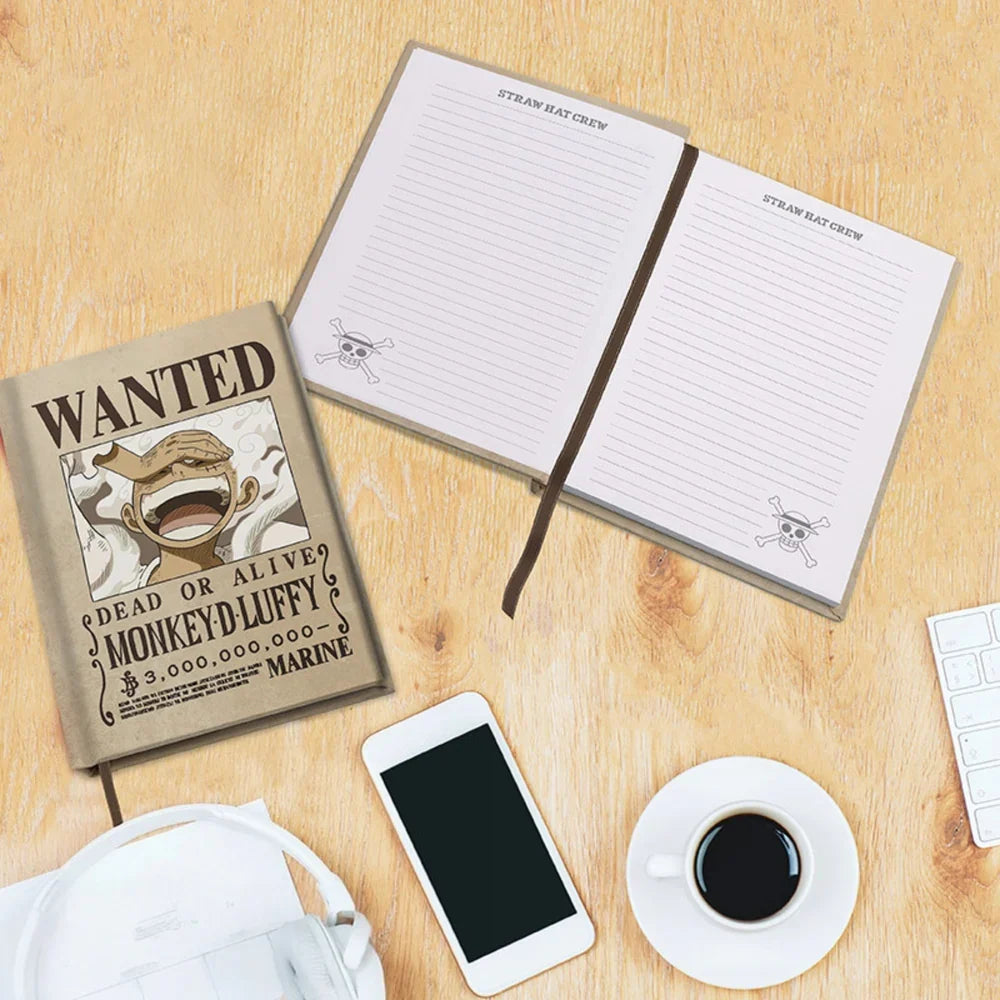 One Piece Luffy Wano Wanted A5-notitieboek - 180 gelinieerde pagina's