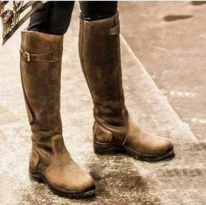 Deluxe Winter Riding Boots | Water-Resistant Leather Design