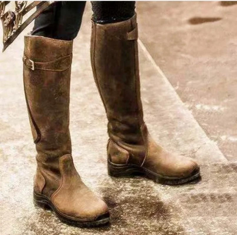 Deluxe Winter Riding Boots | Water-Resistant Leather Design