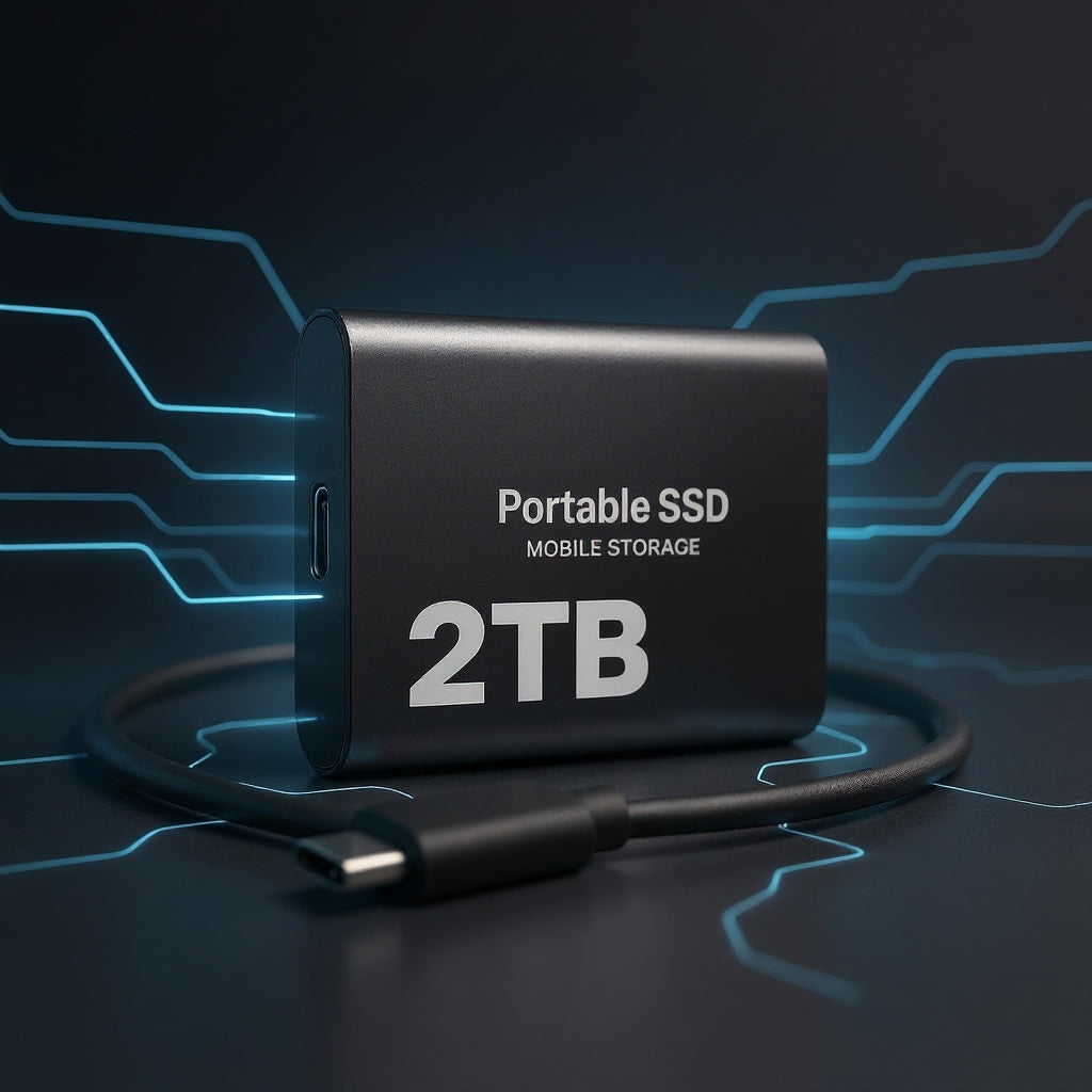 Portable SSD 2TB Hard Drive External Storage Compact Fast Top Quality