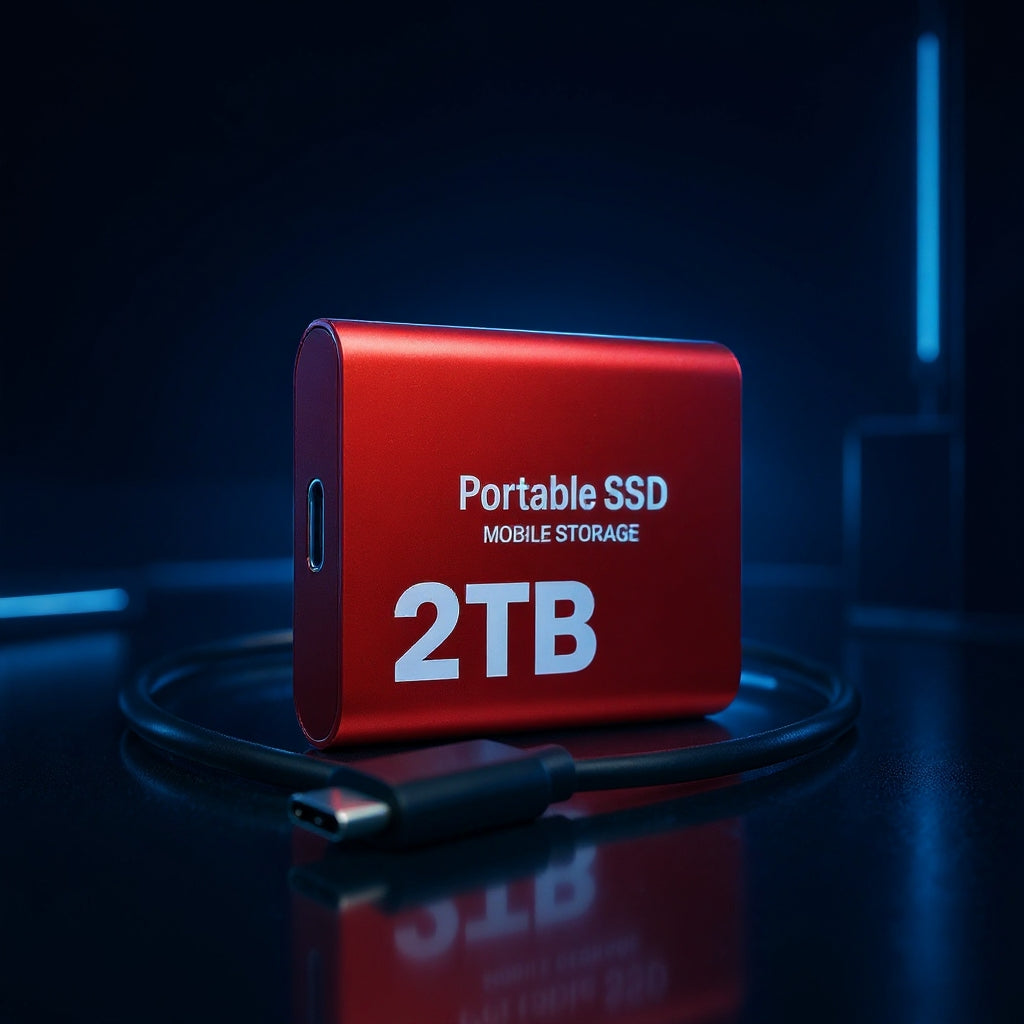 Portable SSD 2TB Hard Drive External Storage Compact Fast Top Quality