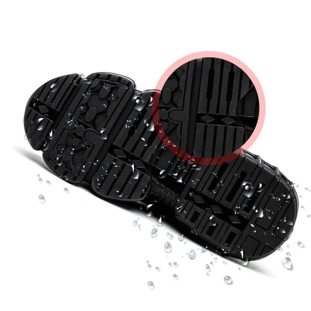 Chaussures de travail confortables antidérapantes pour homme – bout large et semelle rembourrée