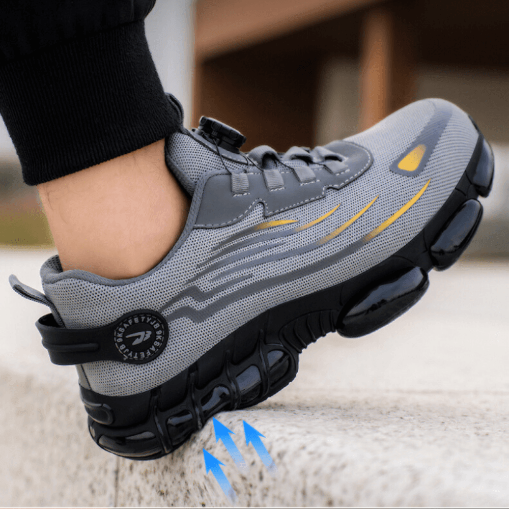 Chaussures de travail confortables antidérapantes pour homme – bout large et semelle rembourrée