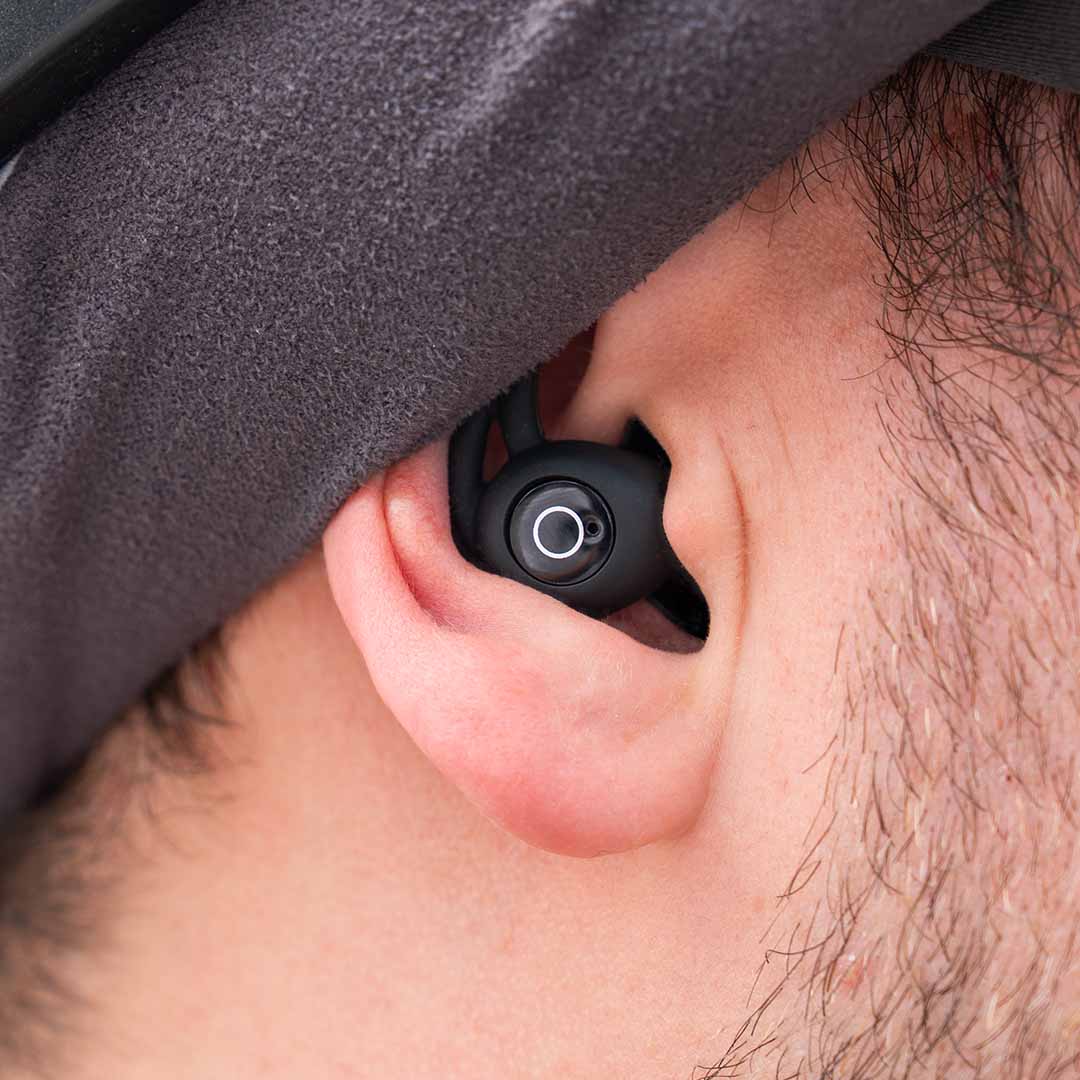 Motorcycle Helmet Bluetooth Earbuds – Wireless In-Ear Headphones with Charging Case