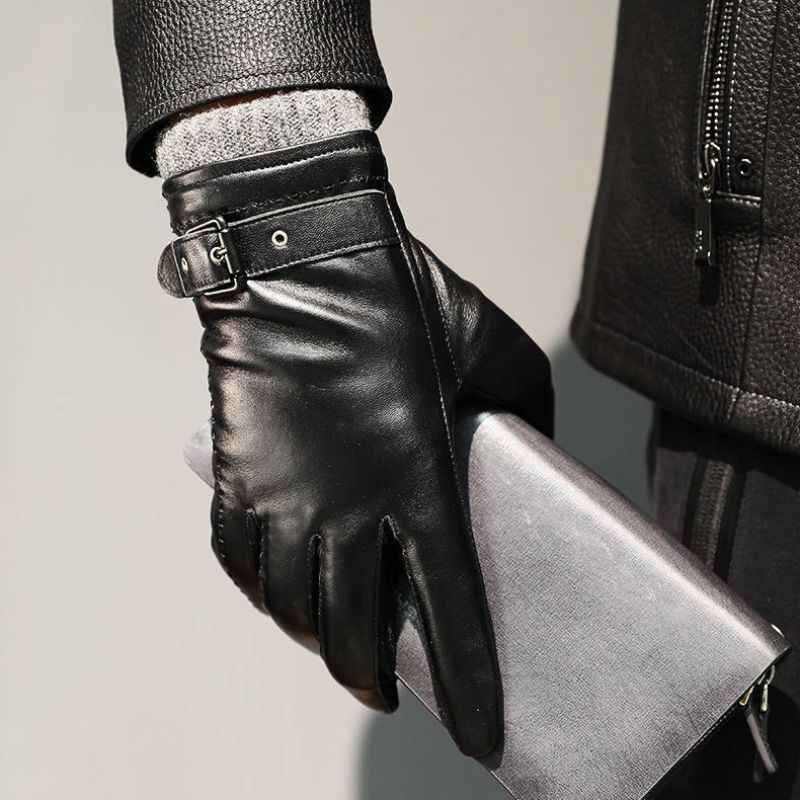 | Aster Men’s Italian Leather Gloves