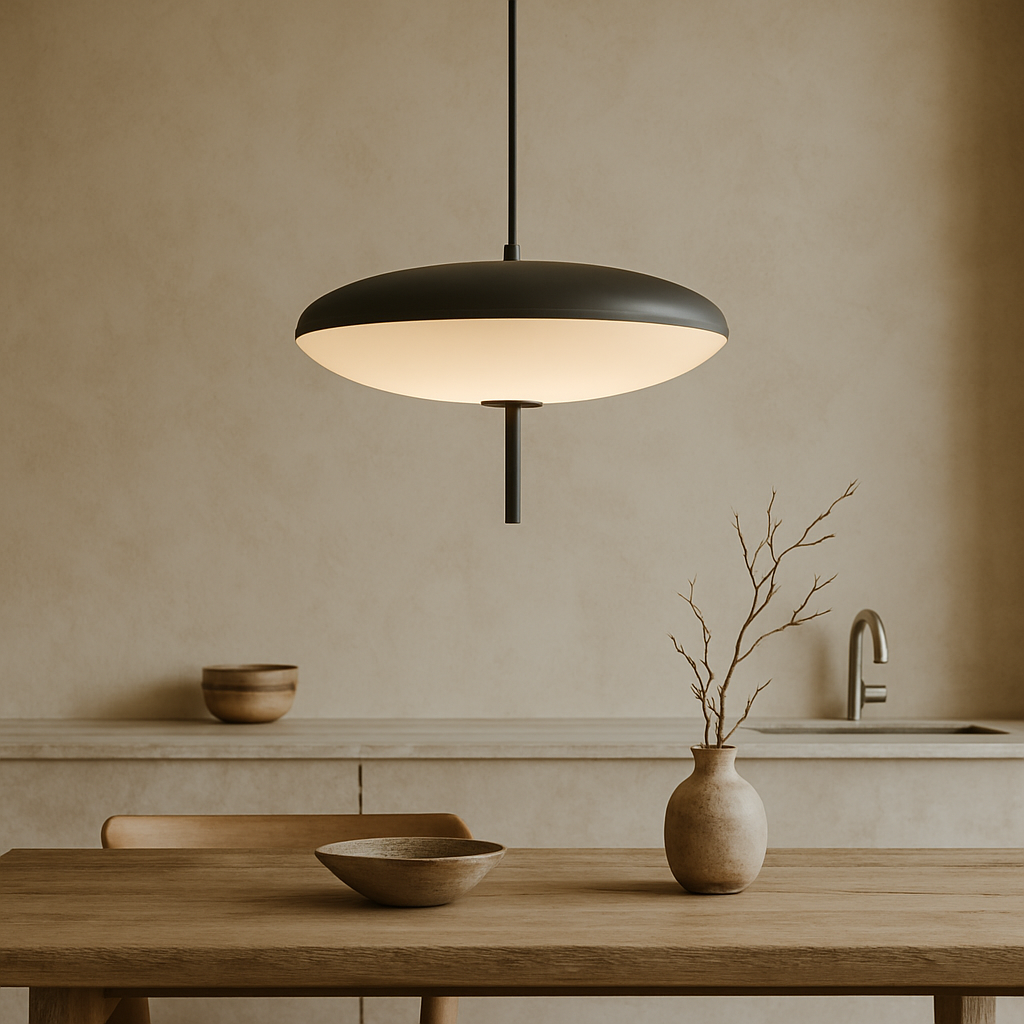Stylish Oval Glass LED Pendant Light | Modern Hanging Lamp for Home