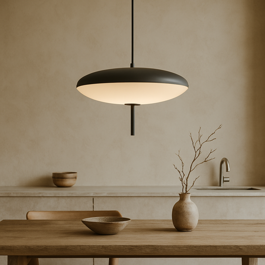 Stylish Oval Glass LED Pendant Light | Modern Hanging Lamp for Home