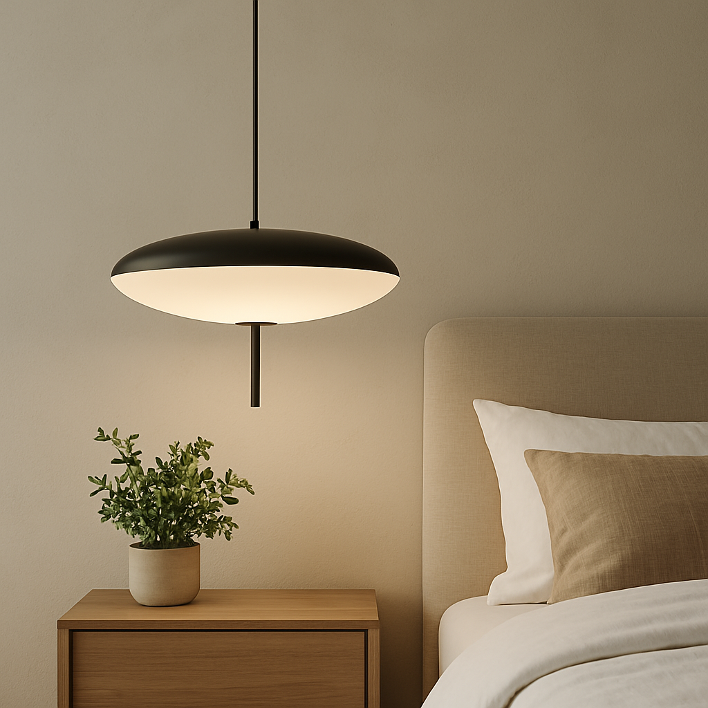 Stylish Oval Glass LED Pendant Light | Modern Hanging Lamp for Home