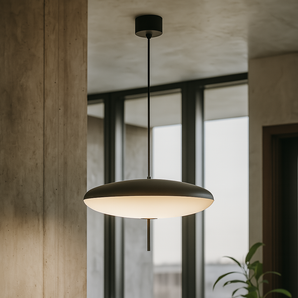 Stylish Oval Glass LED Pendant Light | Modern Hanging Lamp for Home