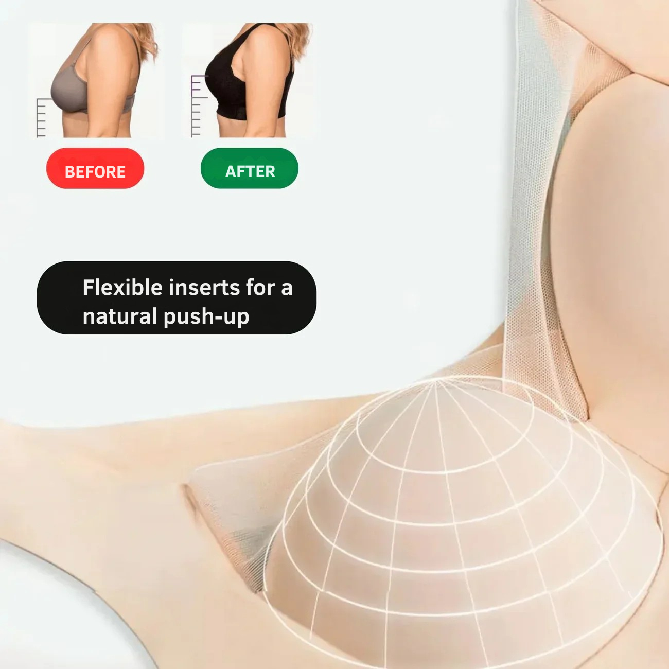 Soutien-gorge sans coutures ni armatures pour femme – effet push-up léger et confort quotidien