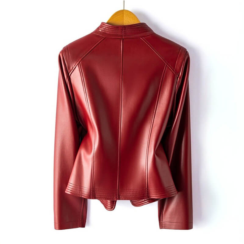 Veronica | Women’s Vegan Leather Moto Coat