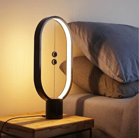 Modern Wooden LED Table Lamp with Touch Control & Magnetic Switch