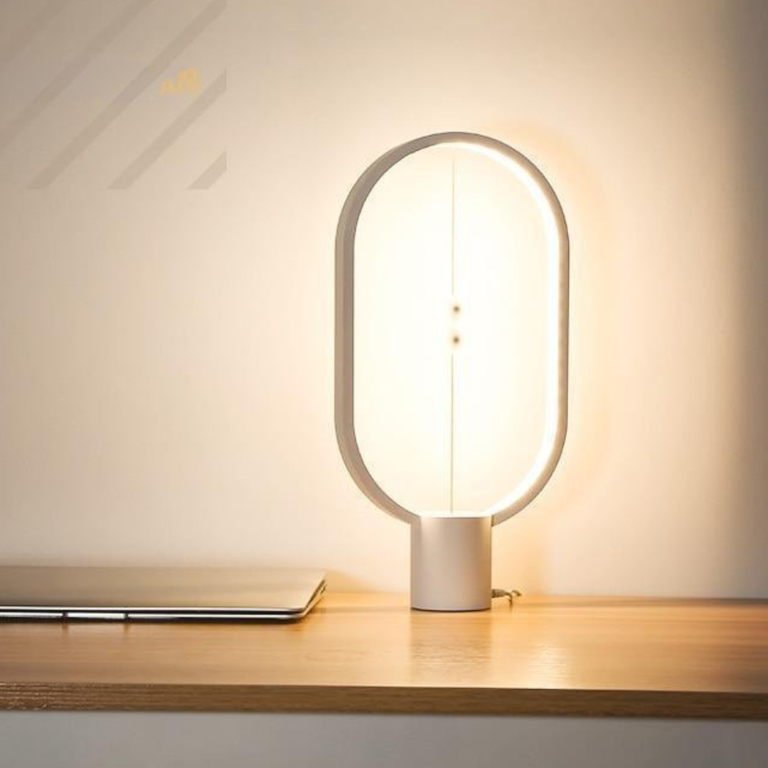 Modern Wooden LED Table Lamp with Touch Control & Magnetic Switch