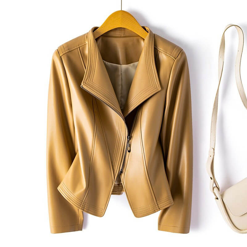Veronica | Women’s Vegan Leather Moto Coat